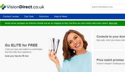 Vision Direct公式サイト - イギリスのコンタクトレンズオンラインショッピングサイト