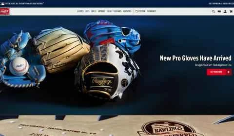アメリカの有名な野球グローブブランド、Rawlings 公式サイト。
