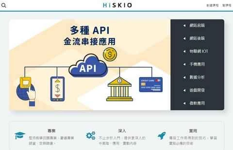 HiSKIO公式サイト 台湾オンライン学習プラットフォーム