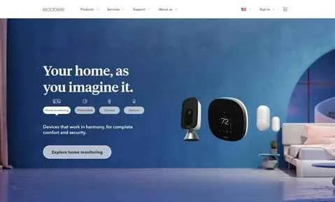 ecobee公式サイト：アメリカのスマート電子製品ブランド