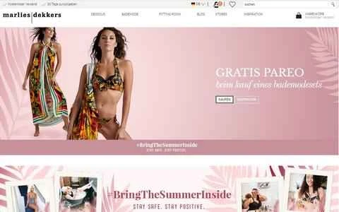 有名なオランダのランジェリーブランド、Marlies Dekkers がドイツのウェブサイトに公式に掲載されています。