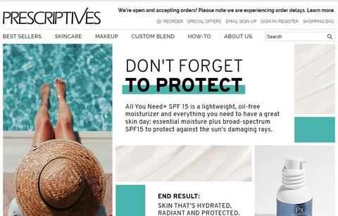 エスティ ローダーのメイクアップ ブランド、Prescriptives 公式サイト、1 ページ目。 Prescriptives官网 雅诗兰黛旗下彩妆品牌 第1张