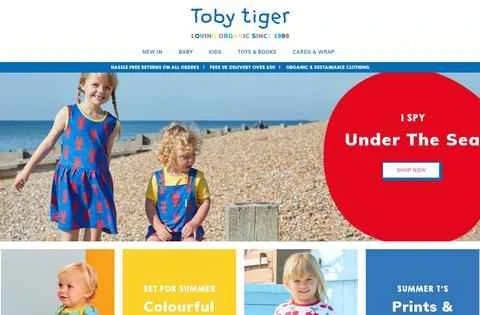 Toby Tiger UK公式サイト：オーガニック子供服ブランド