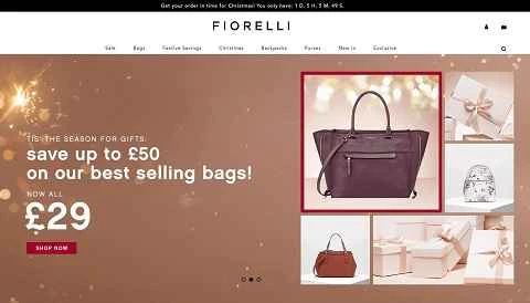 イギリスのハンドバッグとアクセサリーのブランド、Fiorelli の公式サイト。