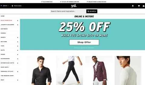 yd. 公式ウェブサイト オーストラリアの衣料品店