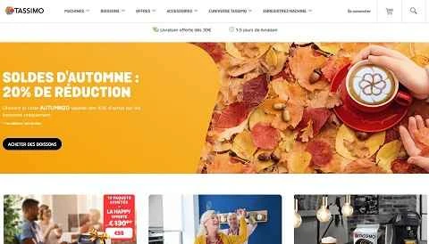 カプセル飲料ブランド「Tassimo FR」コーヒーマシン フランス公式サイト
