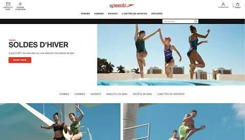 Speedo（フランス語のウェブサイト） - オーストラリアの水着メーカー