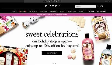 アメリカの美容・スキンケアウェブサイト「philosopher」