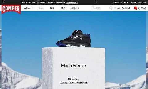 Camper UK は、スペインのデザイナー シューズを扱う英国公式ウェブサイトです。