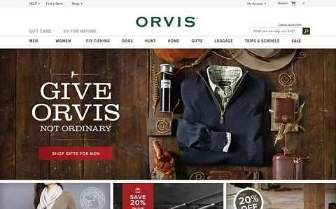 Orvis UK ウェブサイト - アメリカのアパレルおよび釣り具ブランド。