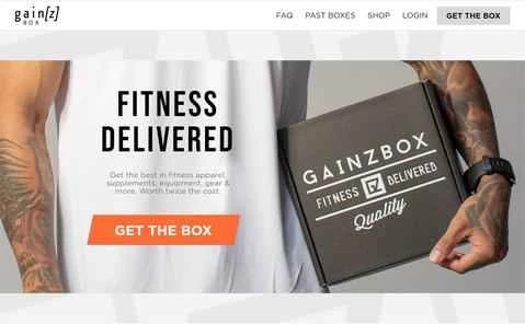 Gainz Box 公式ウェブサイト: アメリカの高級フィットネス アパレルと機器のサブスクリプション ウェブサイト。