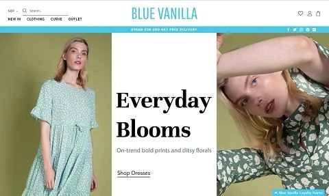 ブルーバニラ公式サイト：イギリスの女性ファッションブランド
