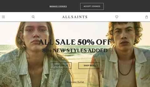 オールセインツ カナダ 公式ウェブサイト