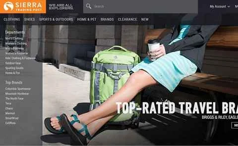 米国のアウトドア用品オンラインショッピングサイトSTP(Sierra Trading Post)公式サイト、画像1。 STP(Sierra Trading Post)官网 美国户外装备海淘网站 第1张