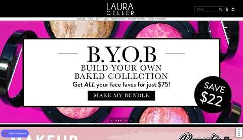 アメリカのメイクアップブランド、ローラ・ゲラーの公式サイト