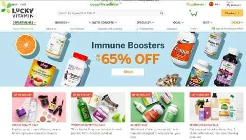 LuckyVitaminの公式サイト - アメリカの有名な健康サプリメントオンラインストア
