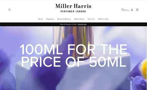 イギリスのフレグランスブランド、ミラーハリス