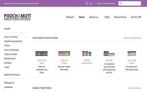 Pooch and Mutt 英国公式ドッグフードウェブサイト
