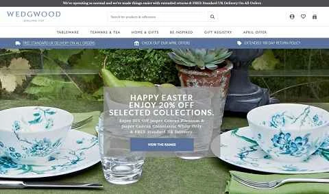 英国の陶磁器と美術品のオンラインショッピングサイト、ウェッジウッド公式サイト。