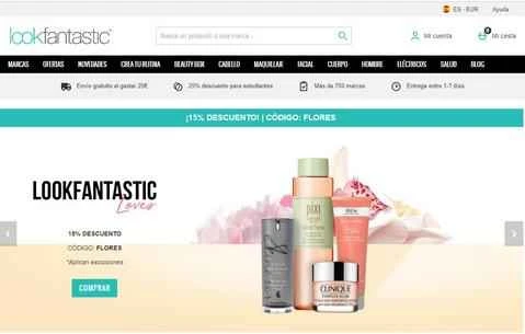 Lookfantastic Spain公式サイト（国際ショッピングサイト）