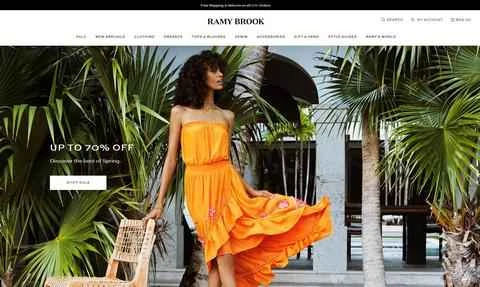 Ramy Brook公式サイト：アメリカのモダンな女性服ブランド