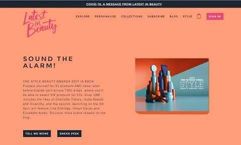 英国の美容・スキンケアブランド「Latest in Beauty」公式サイト