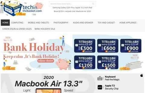 Tech in the Basket 公式サイト - イギリスの家電製品割引オンラインショッピングサイト