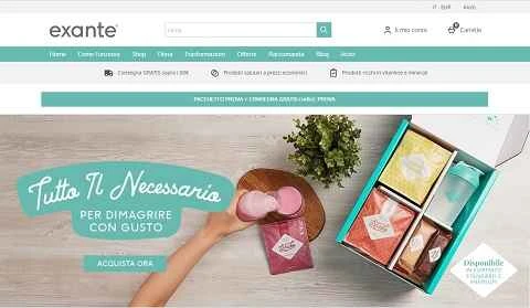 Exante イタリア公式ウェブサイト IT UK スリミングファイバー製品