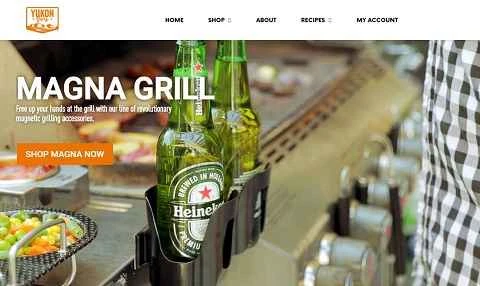 ユーコン・グローリーの公式サイト、アメリカンバーベキューフードのウェブサイト