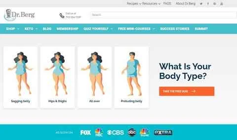 バーグ博士の公式ウェブサイト - アメリカの健康と減量に関するウェブサイト