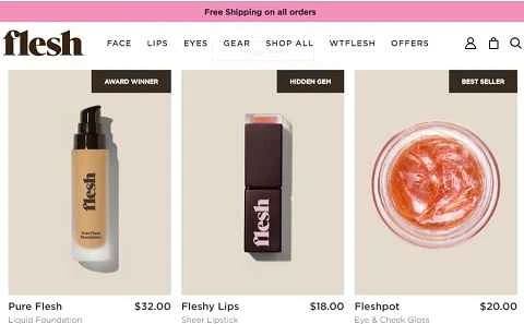 Flesh Beauty US公式サイト - レブロングループ傘下のメイクアップブランド - 1ページ目 Flesh Beauty美国官网 露华浓集团旗下彩妆品牌 第1张