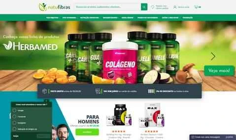 Natufibras公式サイト、ブラジルの天然サプリメントオンラインショッピングサイト
