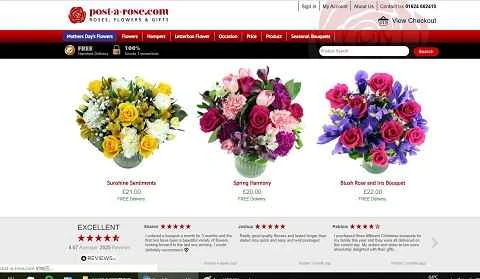 Post-a-Rose 公式サイト、英国の花のウェブサイト、画像 1。 Post-a-Rose官网 英国鲜花网站 第1张