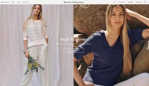 アメリカのニットウェアブランド、ホワイトアンドウォーレン。