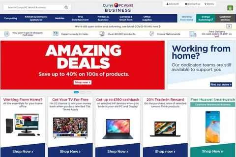 Currys PC World Business 公式ウェブサイト: 英国の家電製品とデジタル製品のオンラインショッピングサイト