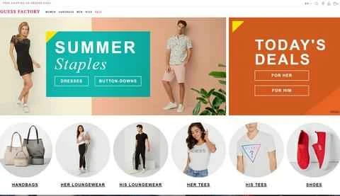 ゲスファクトリーカナダ公式ウェブサイト