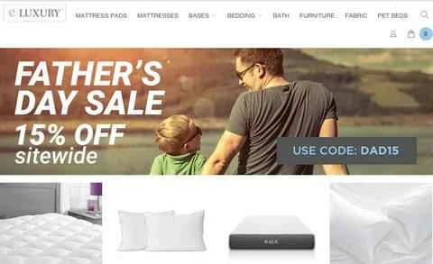 eLuxury公式サイト：アメリカの寝具ショッピングサイト