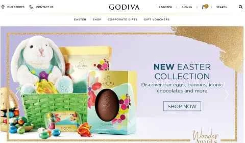 ゴディバチョコレートUK公式サイト（ベルギーのチョコレートブランド）