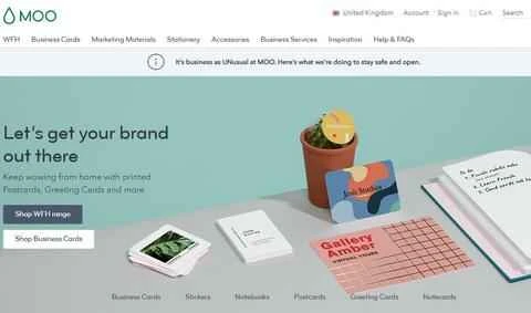 MOO UK 公式ウェブサイト - プレミアム印刷サービスプロバイダー - ページ 1 MOO英国官网 高端打印服务商 第1张