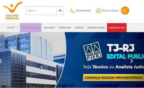 Concurso Virtual の公式ウェブサイトでは、準備コースの入札を公に募集しています。