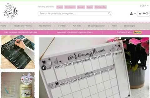 Made With Love and Sparkle 公式ウェブサイト - 英国のパーソナライズギフトショッピングサイト