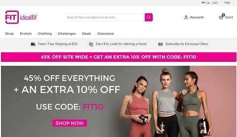 IdealFit Canada 公式ウェブサイト (CA) - アメリカの女性向けフィットネスおよびスポーツウェア ブランド。