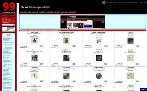 991公式サイト、英国のレコードとCDの販売ウェブサイト