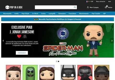 Pop In A Box France 公式サイトは Funko POP の販売を専門としています。
