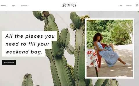 ニューヨークを拠点とするファッションフットウェアブランド、Soludos。