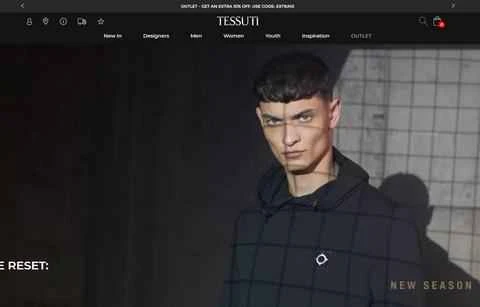 Tessuti UK 公式ウェブサイト、1 ページ目 Tessuti英国官网 第1张