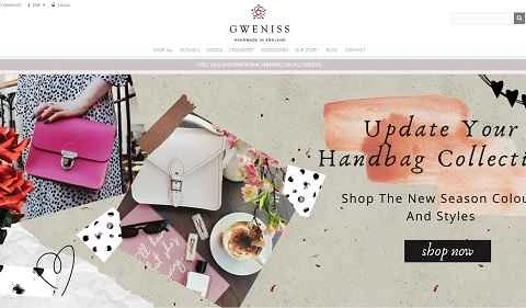 Gweniss公式サイト：Gwenissによる英国製ハンドメイドバッグ
