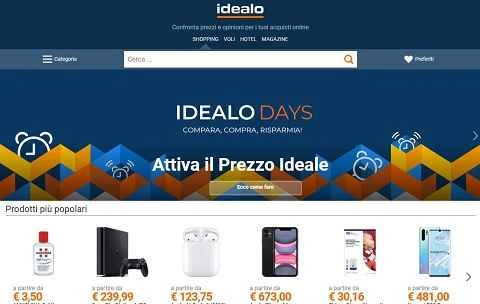 Idealo公式サイト IT - イタリア国際価格比較プラットフォーム