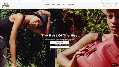 ハンター公式サイト：英国の伝統的な衣料品、靴、バッグブランド