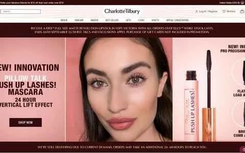 シャーロット・ティルバリー米国公式ウェブサイト